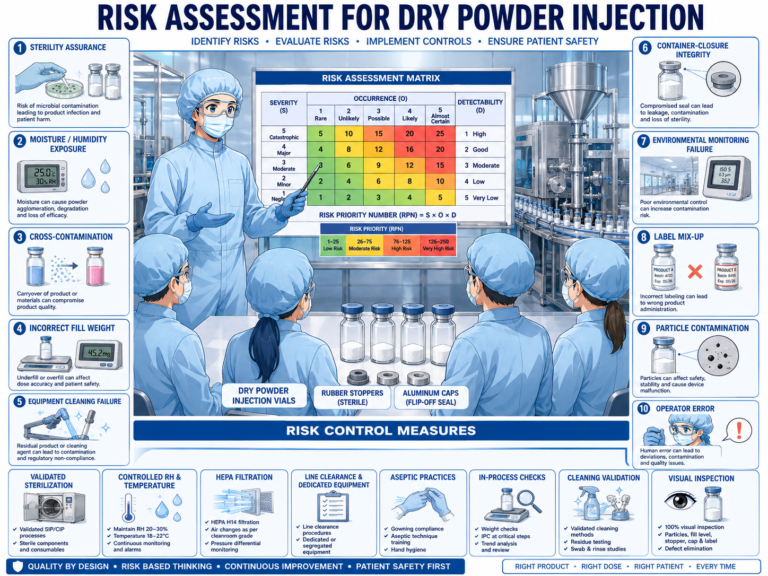 Risk Assessment for Dry Powder in Injection