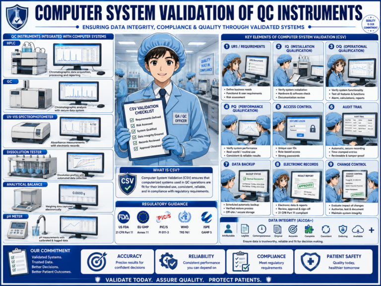 Computer System Validation of QC Instruments