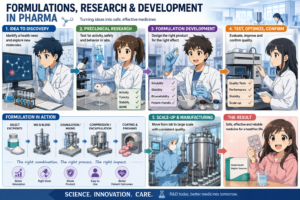 FORMULATIONS, RESEARCH AND DEVELOPMENT IN PHARMA