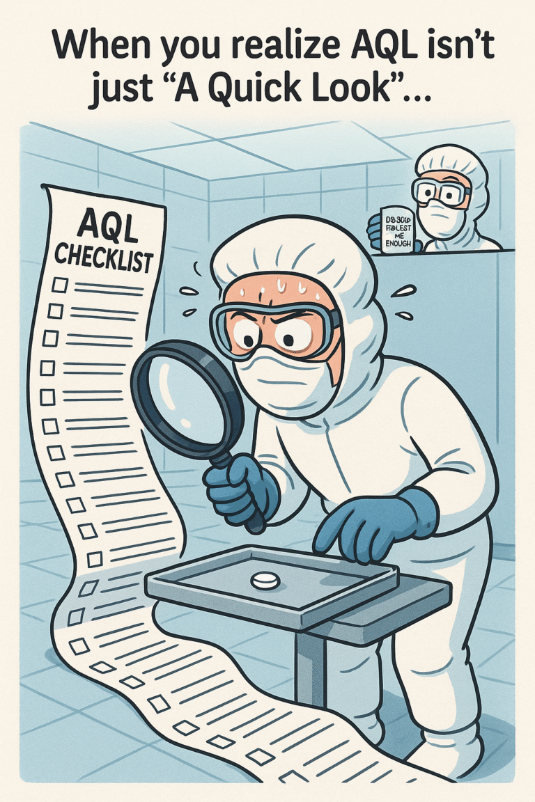 Risk Assessment for AQL not performed