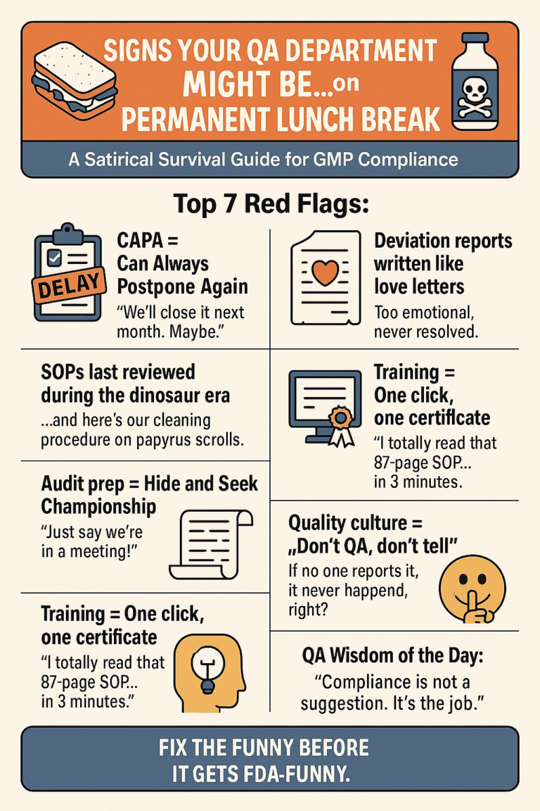 Risk Assessment for Inefficient QA in Pharma