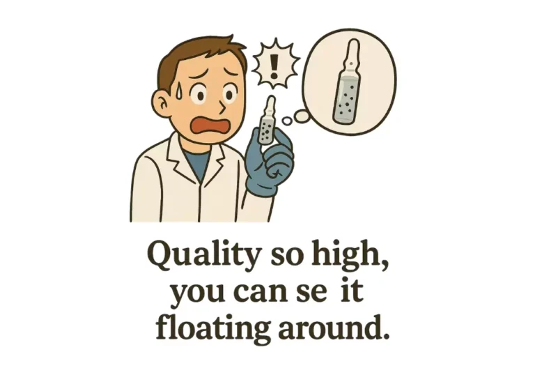 Risk Assessment for Black Particles observed in Ampoules