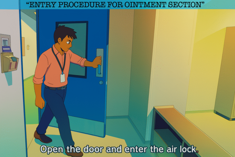 ENTRY PROCEDURE IN MANUFACTURING CORRIDOR