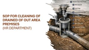 Pictorial SOP for Cleaning of Drained of Out area premises