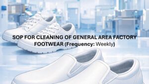 Pictorial SOP for Cleaning of General Area Factory Footwear