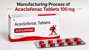 Manufacturing Process of Aceclofenac Tablets 100 mg