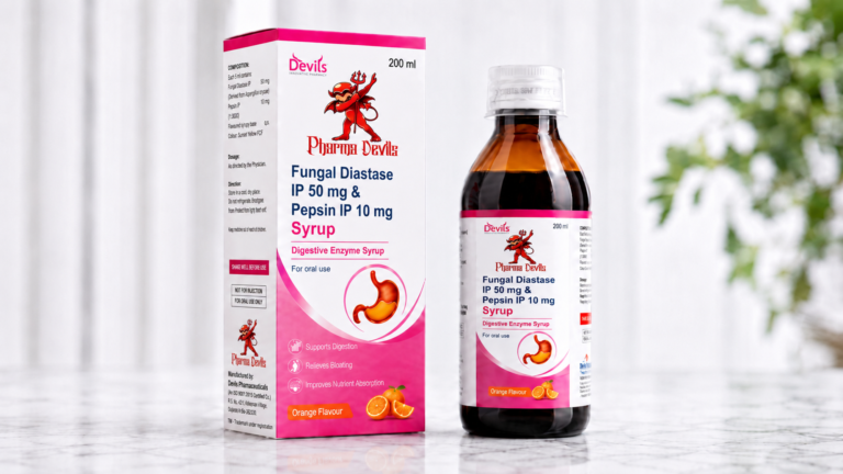 Manufacturing Process of Fungal Diastase & Pepsin Syrup