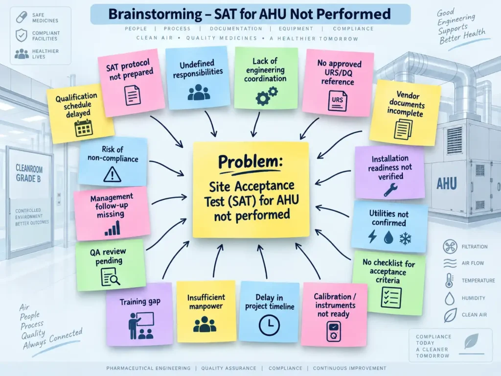 Brainstorming – SAT for AHU Not Performed