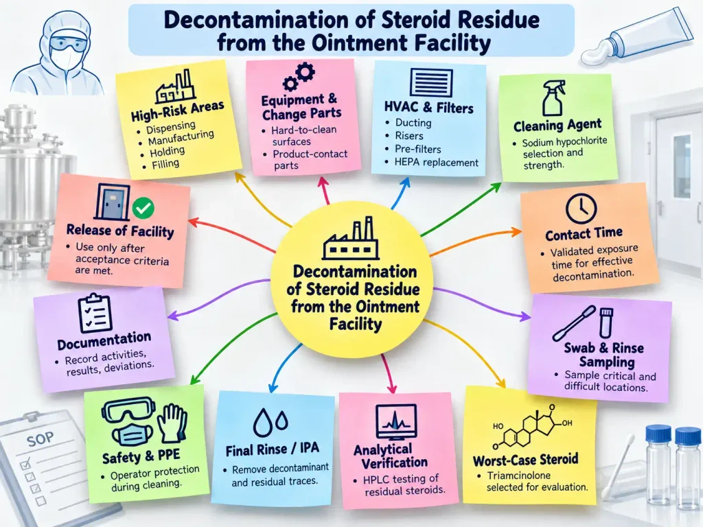 Brainstorming – Decontamination of Steroid Residue from the Ointment Facility