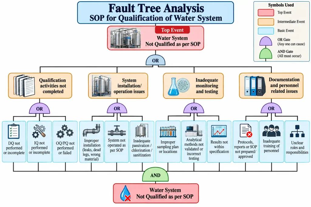 Fault Tree Analysis for SOP for Qualification of Water System
