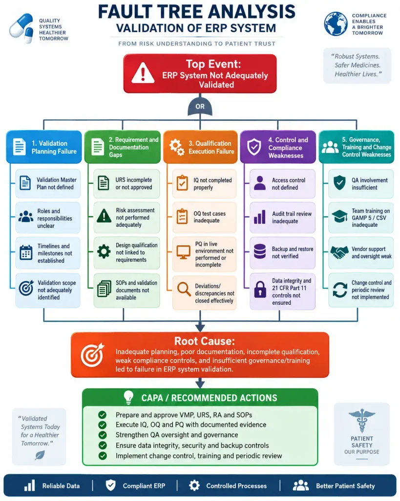 Fault Tree Analysis for Validation of ERP System