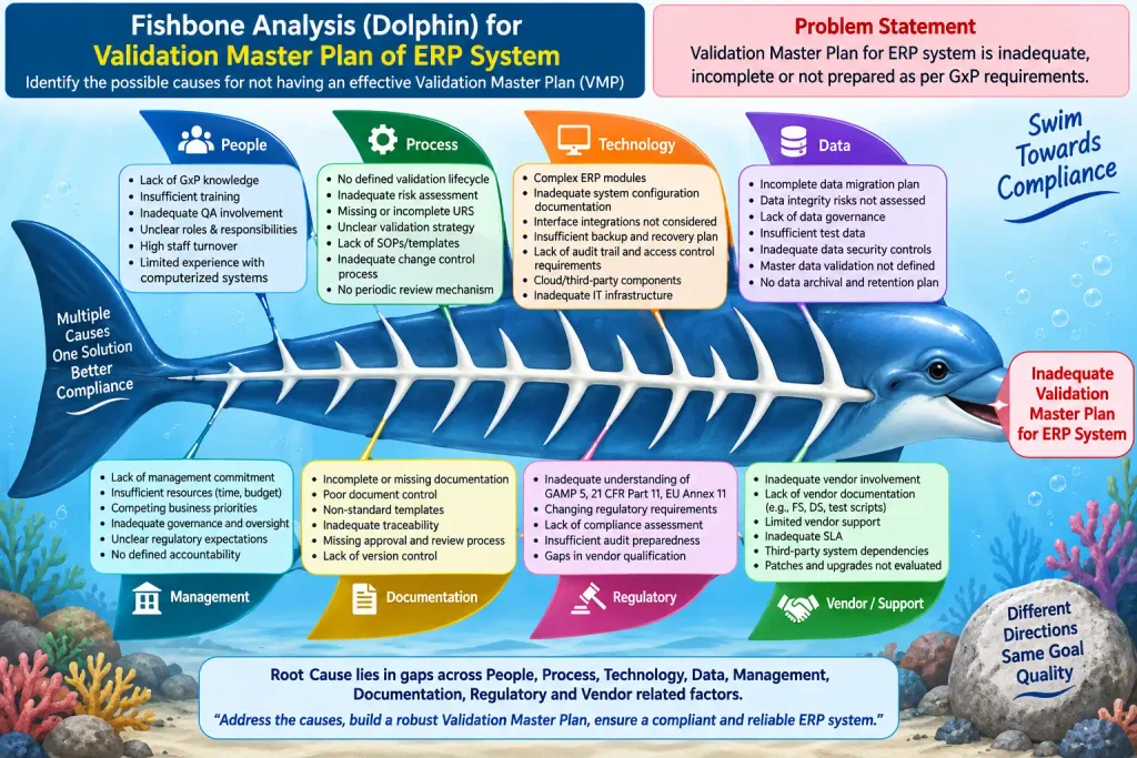 Fishbone Analysis for Validation Master Plan of ERP System