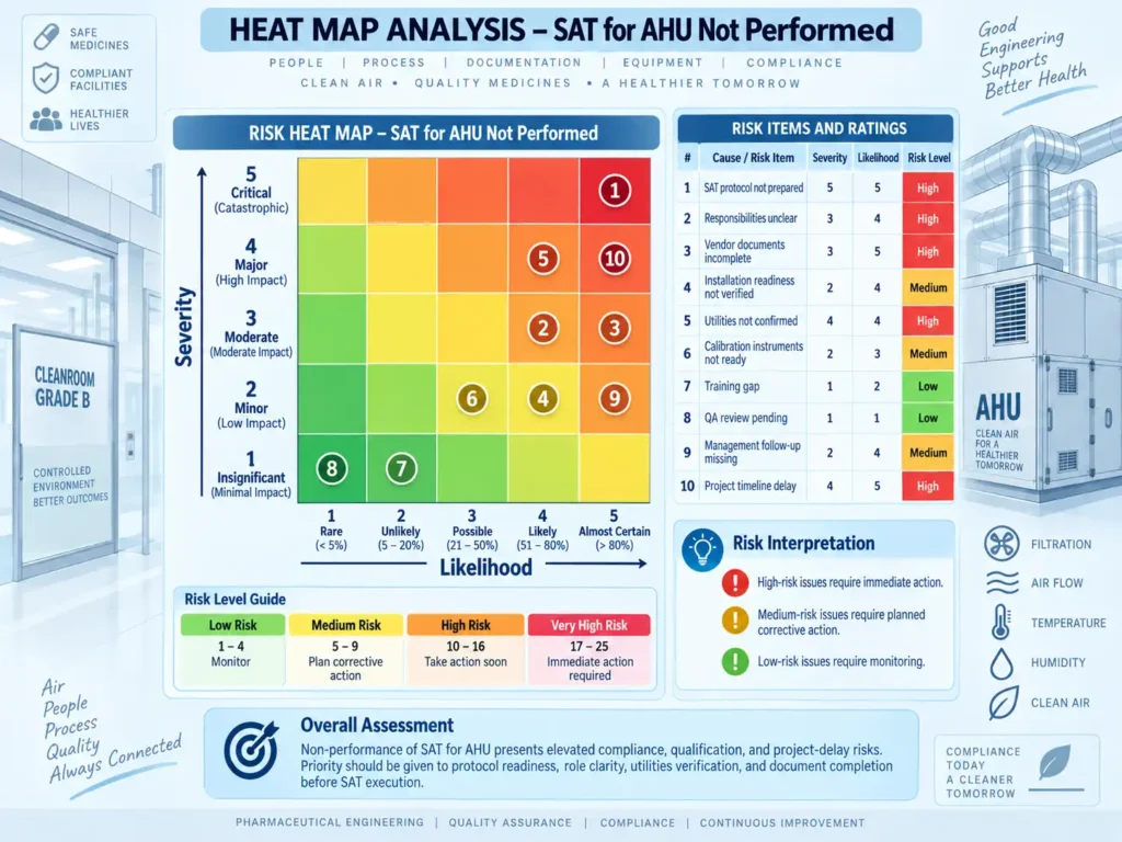 Heat Map Analysis – SAT for AHU Not Performed